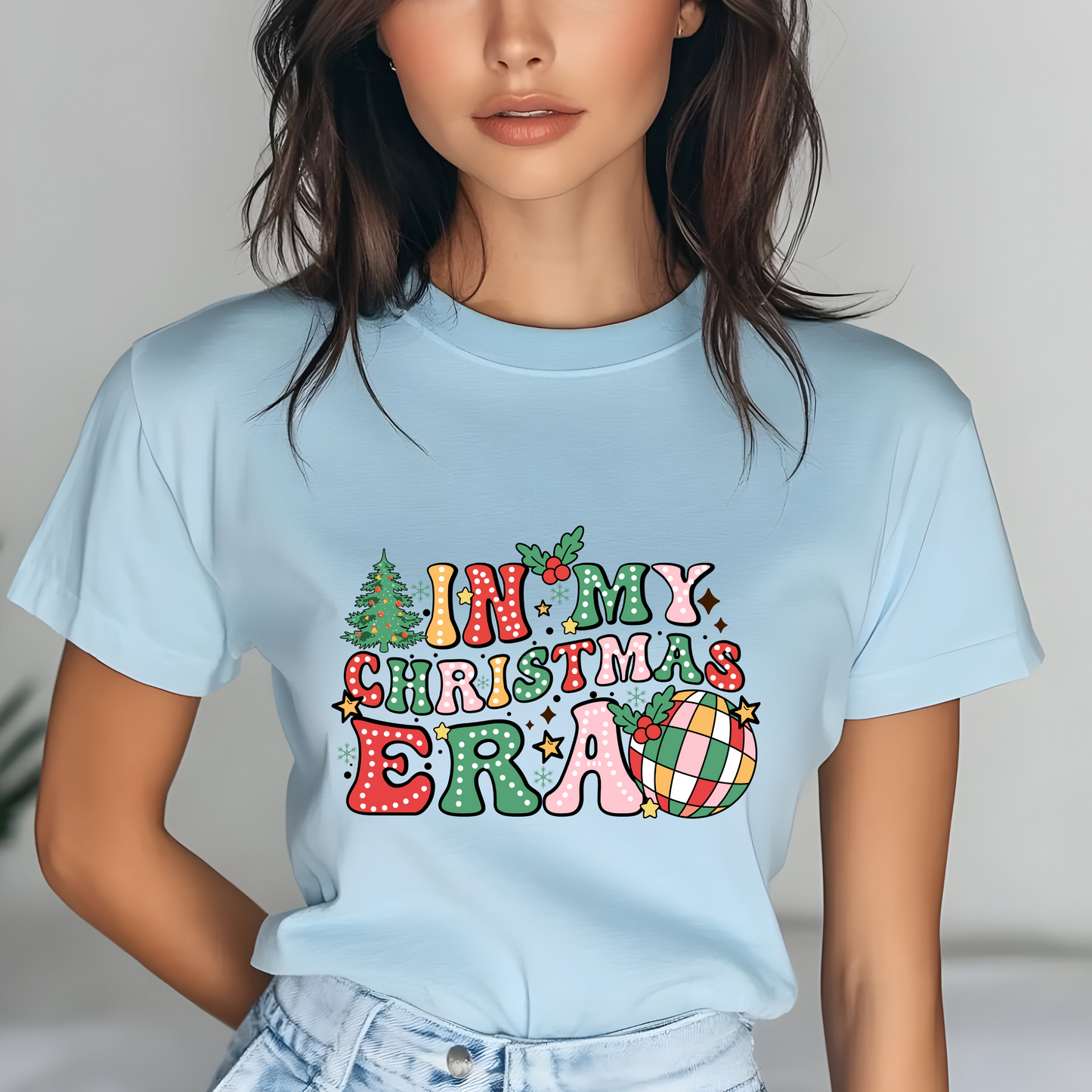 In My Christmas Era Shirt – Trendy Holiday Graphic Tee | Retro Christmas T-Shirt for Women & Men