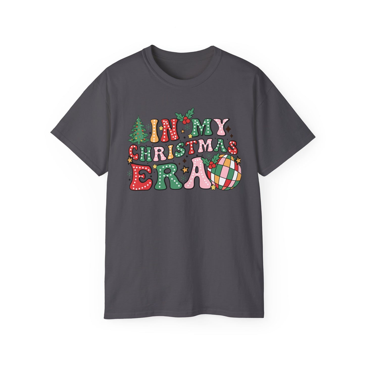 In My Christmas Era Shirt – Trendy Holiday Graphic Tee | Retro Christmas T-Shirt for Women & Men