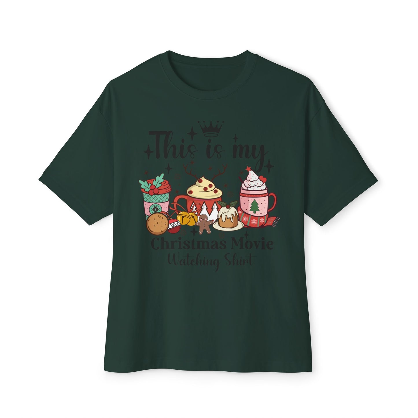 Christmas Movie Watching T-Shirt / Holiday Graphic Tee / Cozy Christmas Shirt for Women / Funny Holiday Movie Shirt Gift