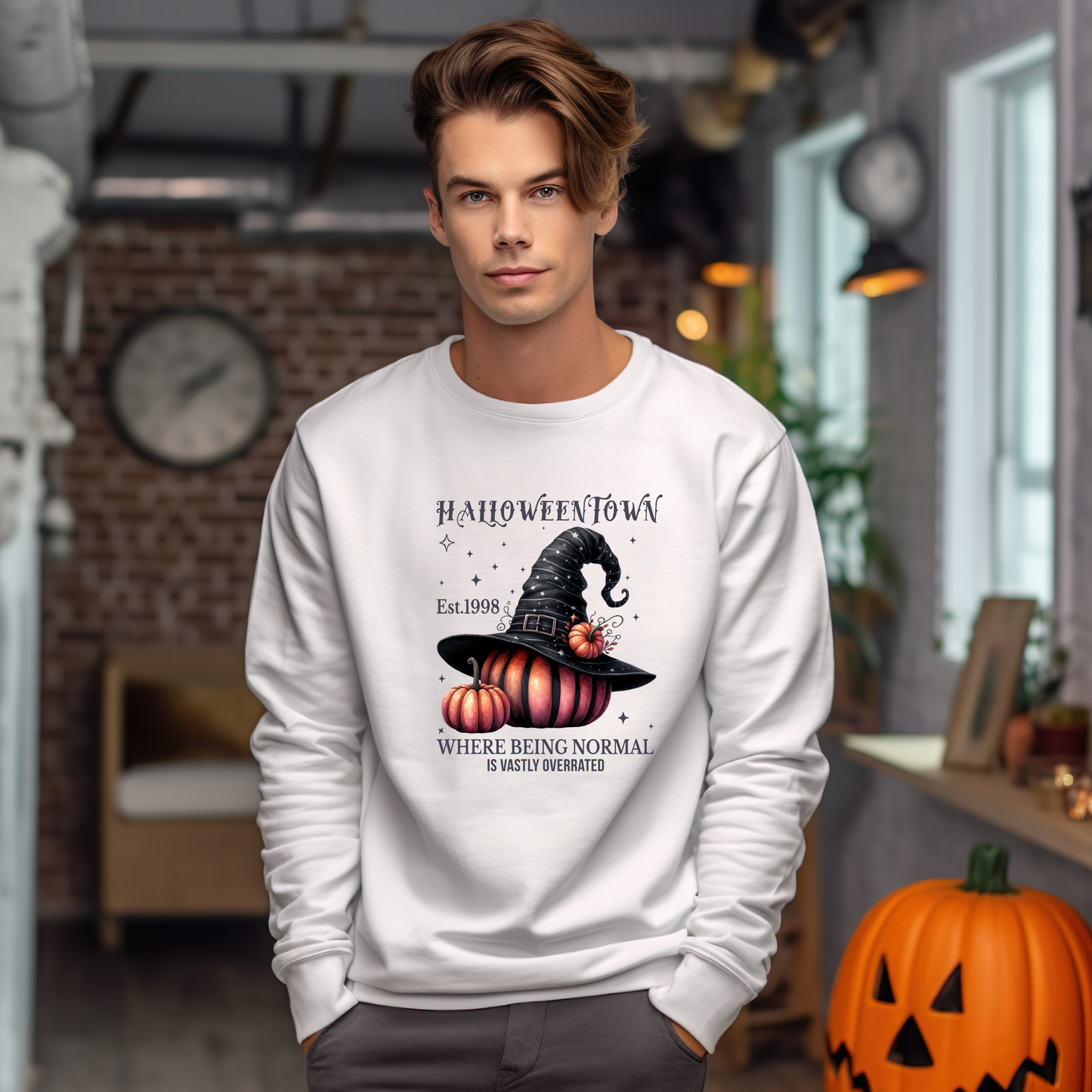 Unisex Lightweight Crewneck Sweatshirt / Casual Pullover / Soft Cotton Blend / Everyday Loungewear