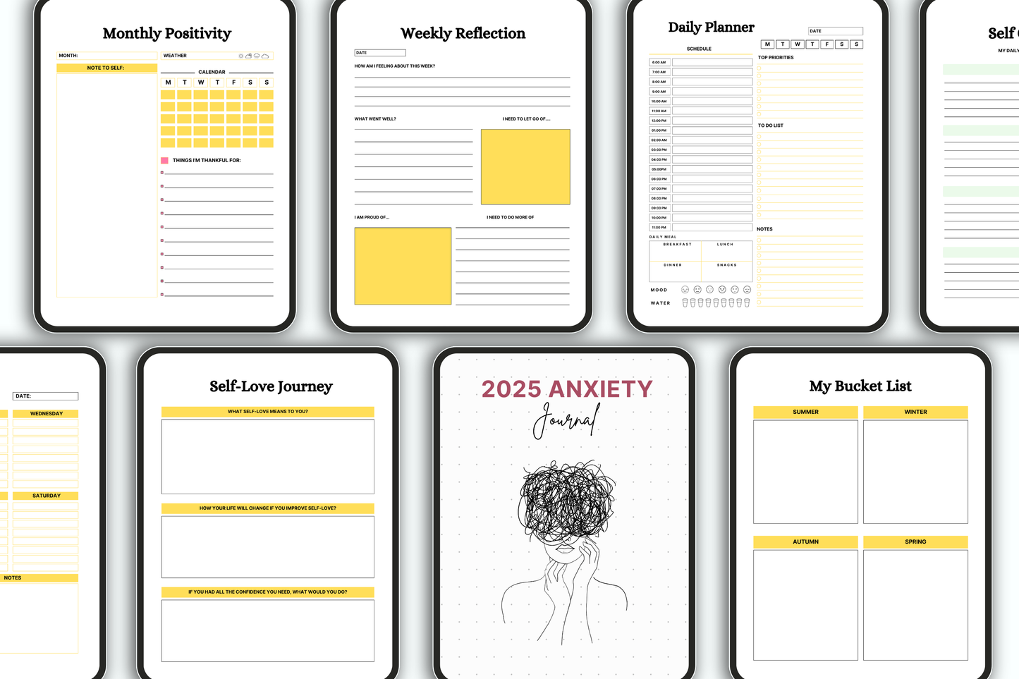 Anxiety Digital Planner