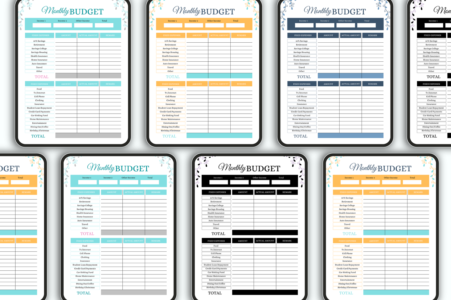 Monthly Budget Digital Planner