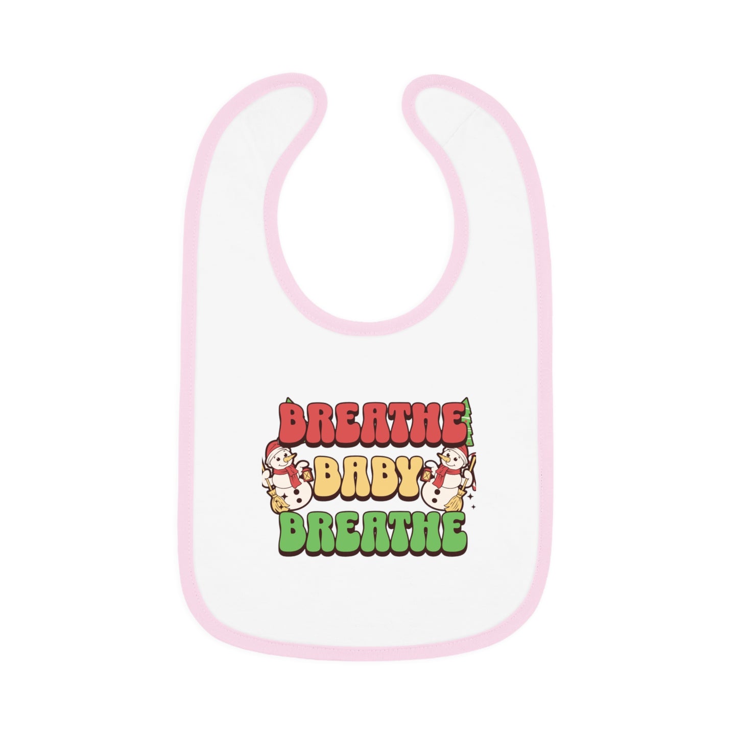 Baby Contrast Trim Jersey Bib
