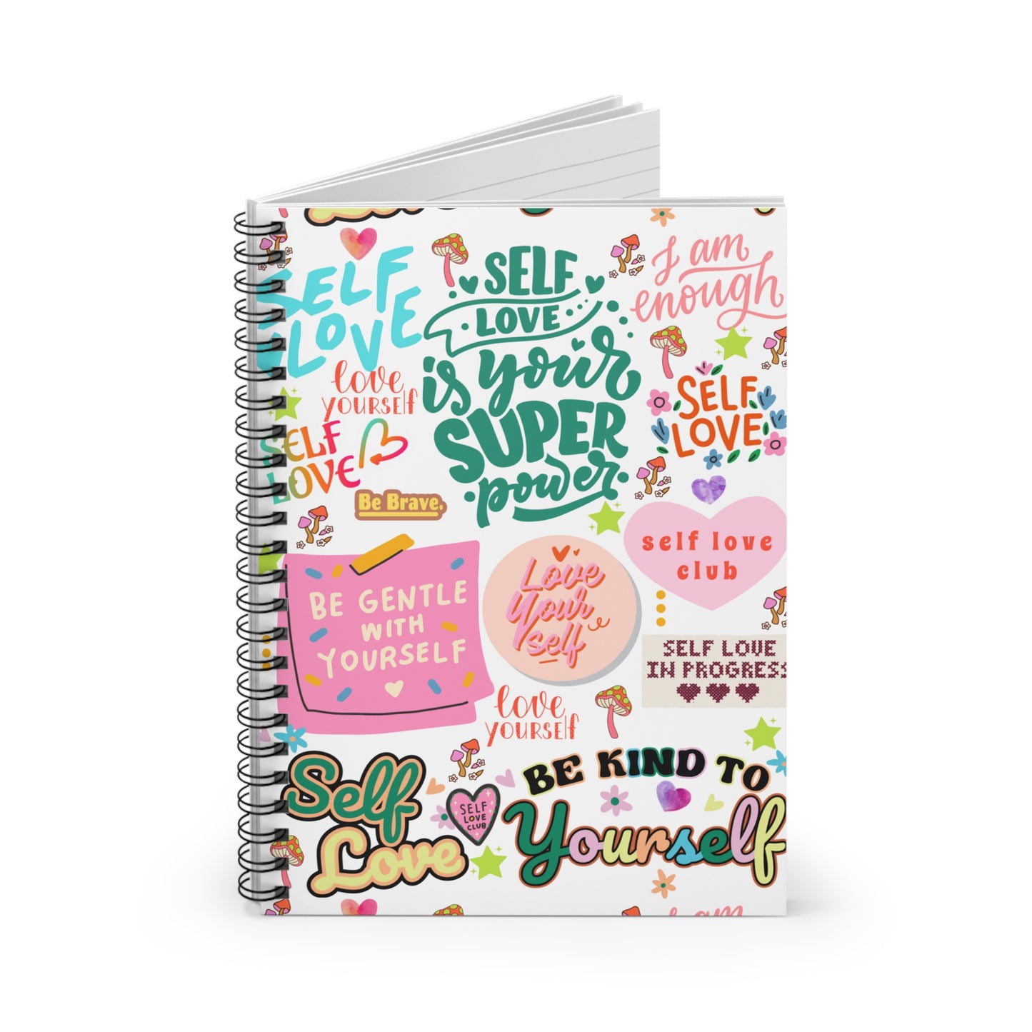 Self Love Spiral Notebook - Ruled Line