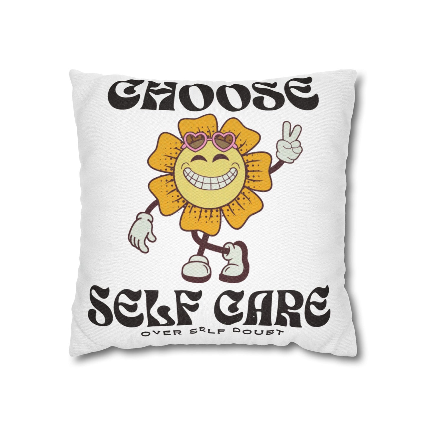 Spun Polyester Square Pillowcase