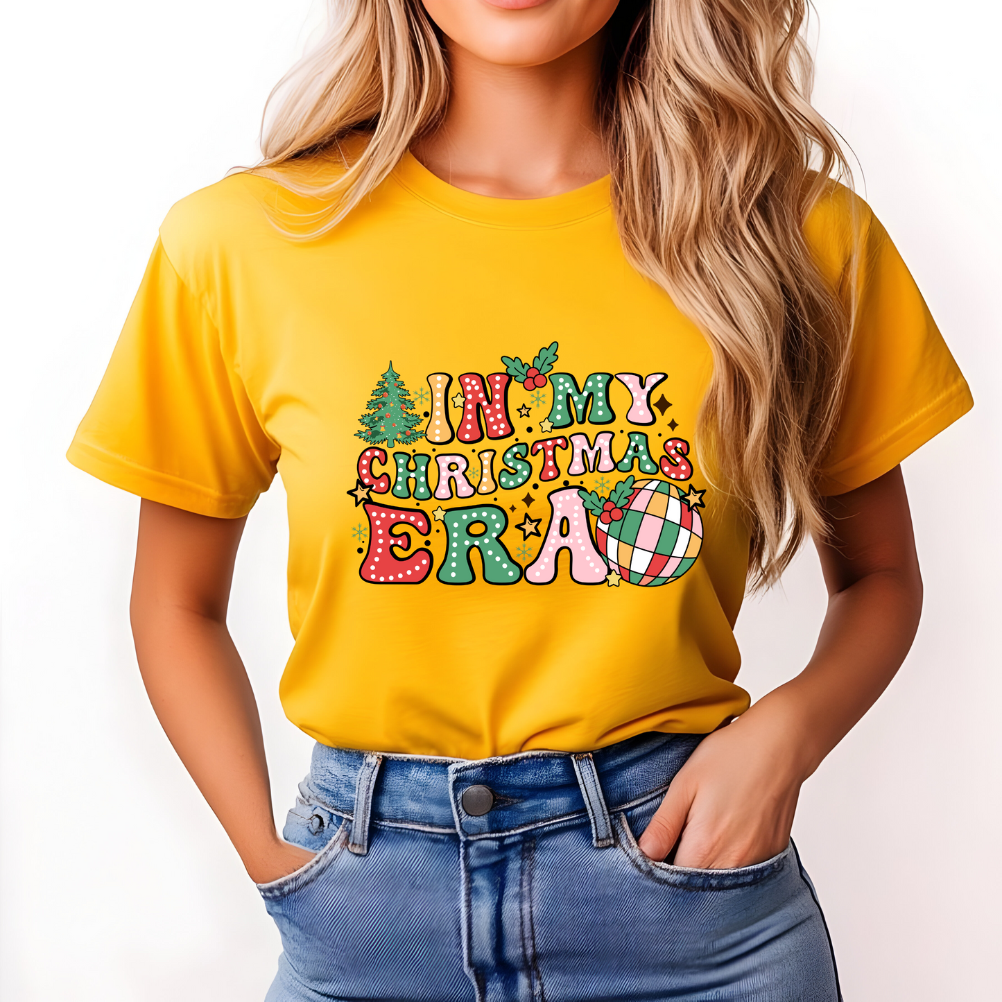 In My Christmas Era Shirt – Trendy Holiday Graphic Tee | Retro Christmas T-Shirt for Women & Men