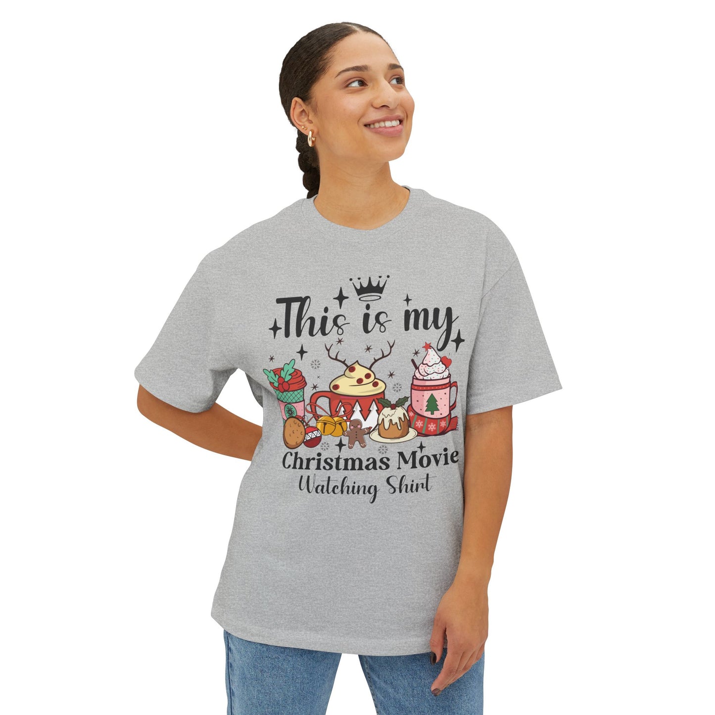 Christmas Movie Watching T-Shirt / Holiday Graphic Tee / Cozy Christmas Shirt for Women / Funny Holiday Movie Shirt Gift