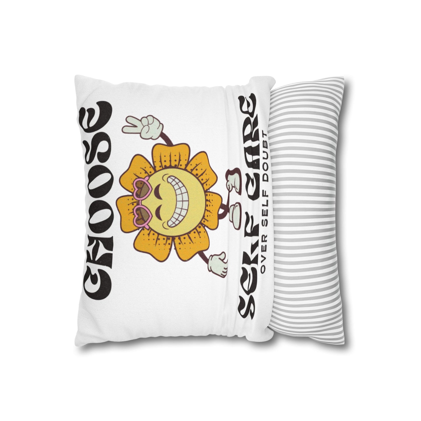 Spun Polyester Square Pillowcase