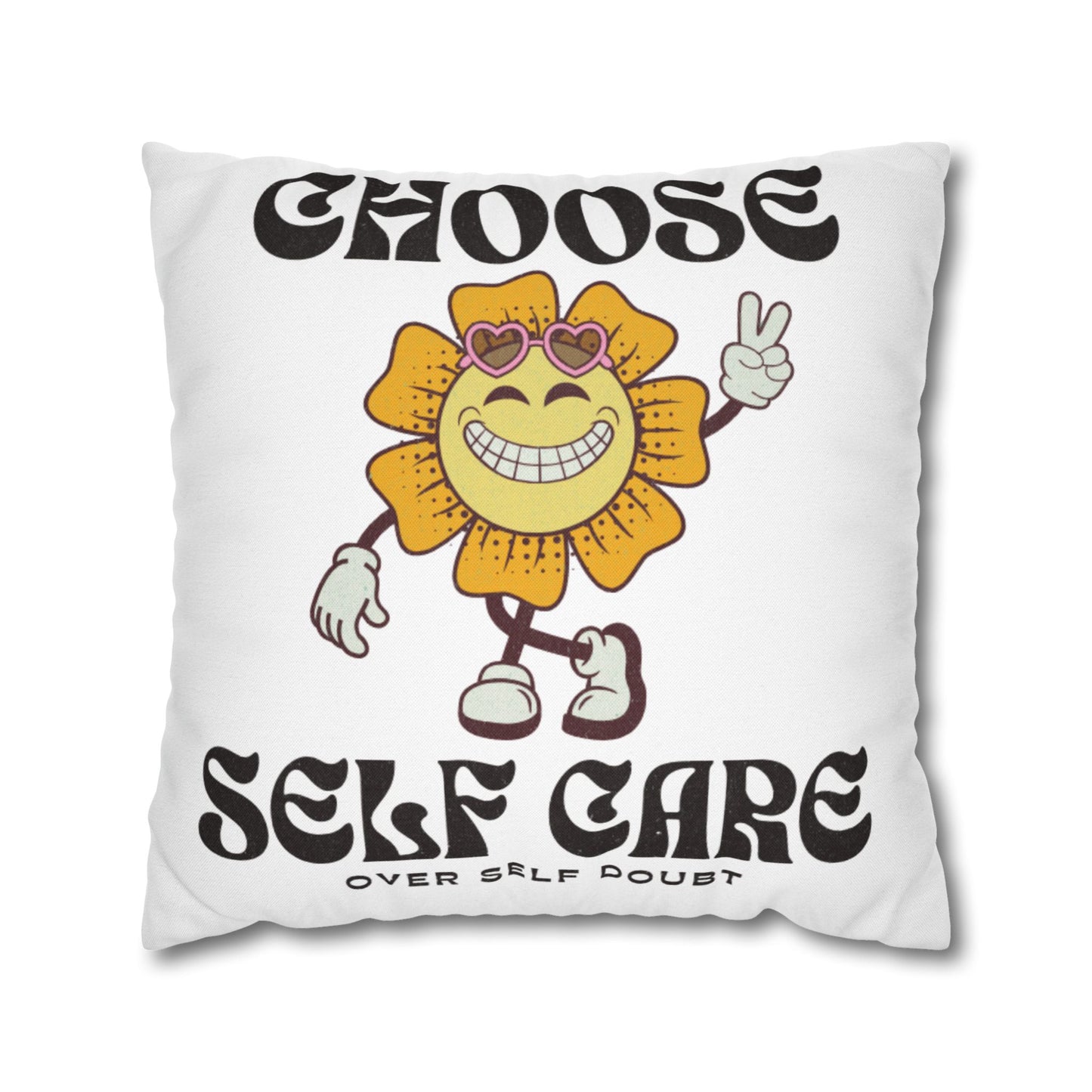 Spun Polyester Square Pillowcase