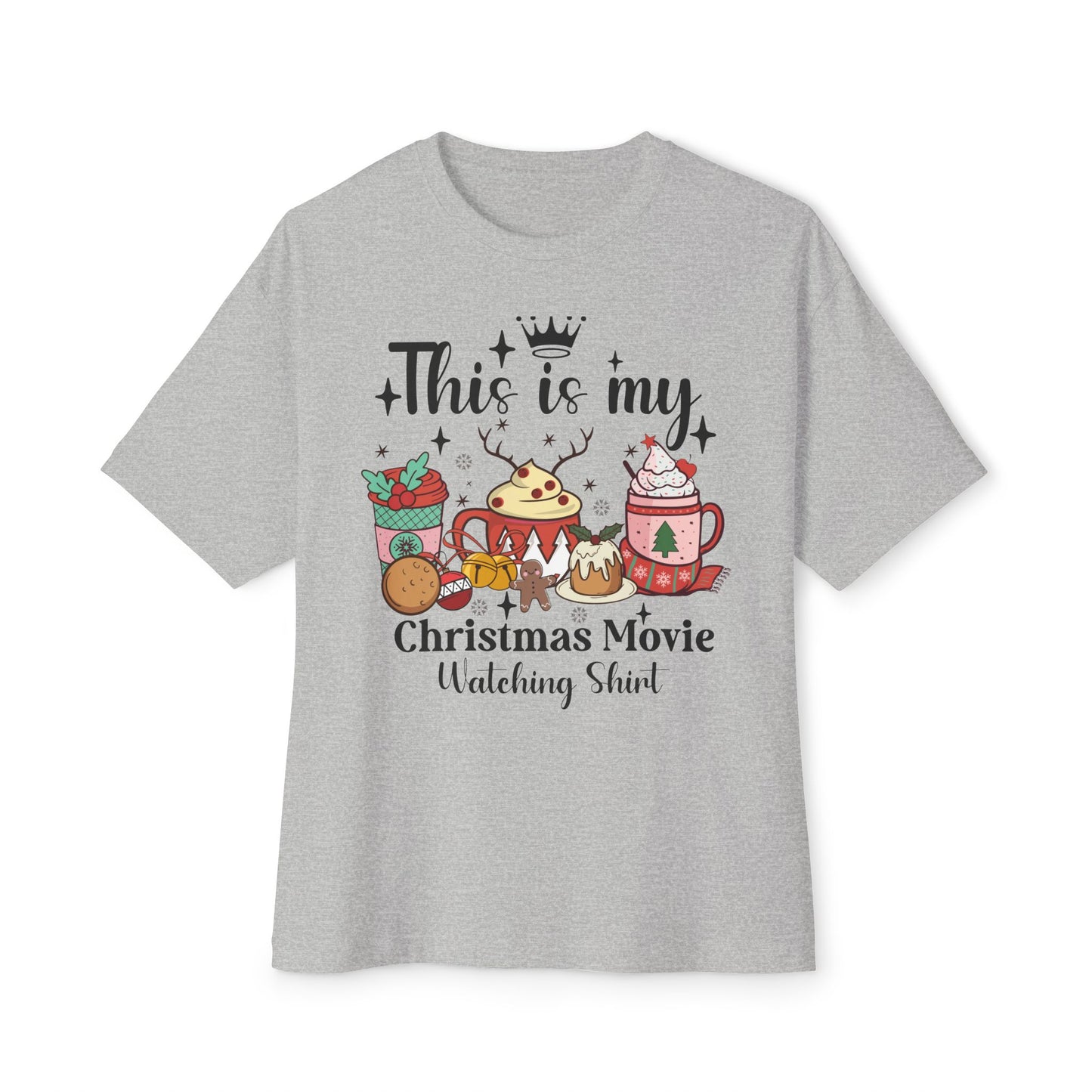 Christmas Movie Watching T-Shirt / Holiday Graphic Tee / Cozy Christmas Shirt for Women / Funny Holiday Movie Shirt Gift