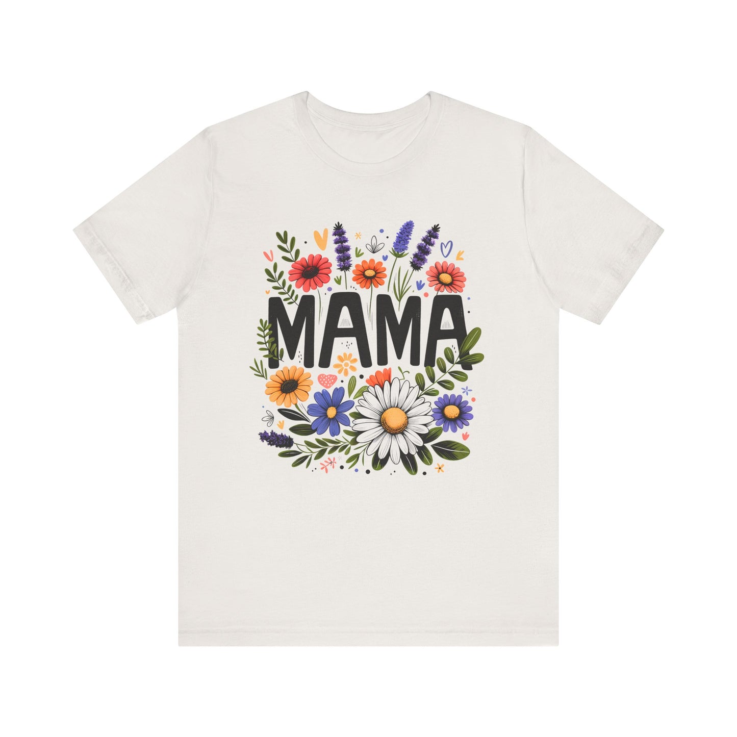 MAMA Floral Graphic T-Shirt / Bright Green Mom Tee / Cute Casual Motherhood Shirt / Gift for Moms & Mama Life Outfit