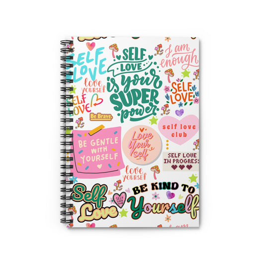 Self Love Spiral Notebook - Ruled Line