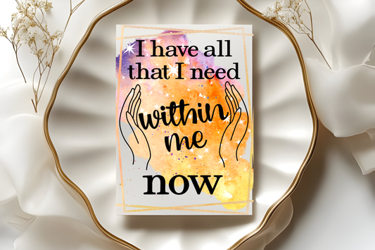 Affirmation Cards Printable, Self Love & Positive Affirmation Cards for Mental Health