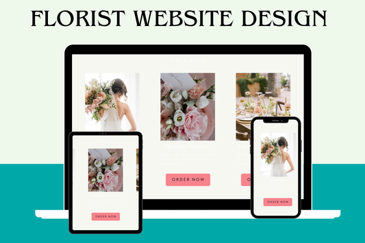 Florist website Template Digital Product