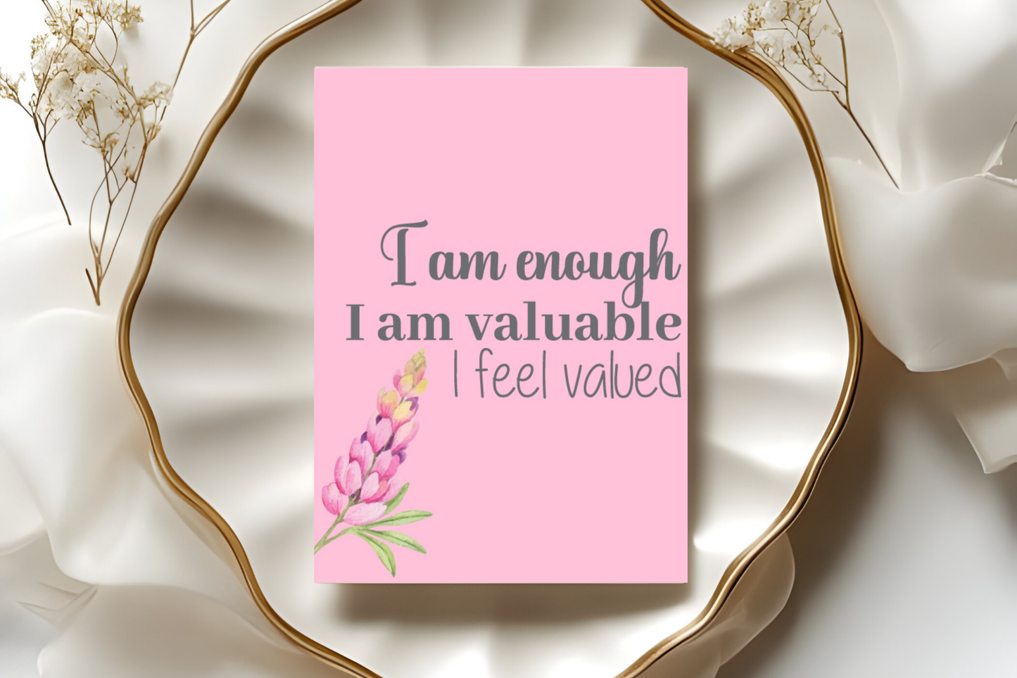 Affirmation Cards Printable, Self Love & Positive Affirmation Cards for Mental Health