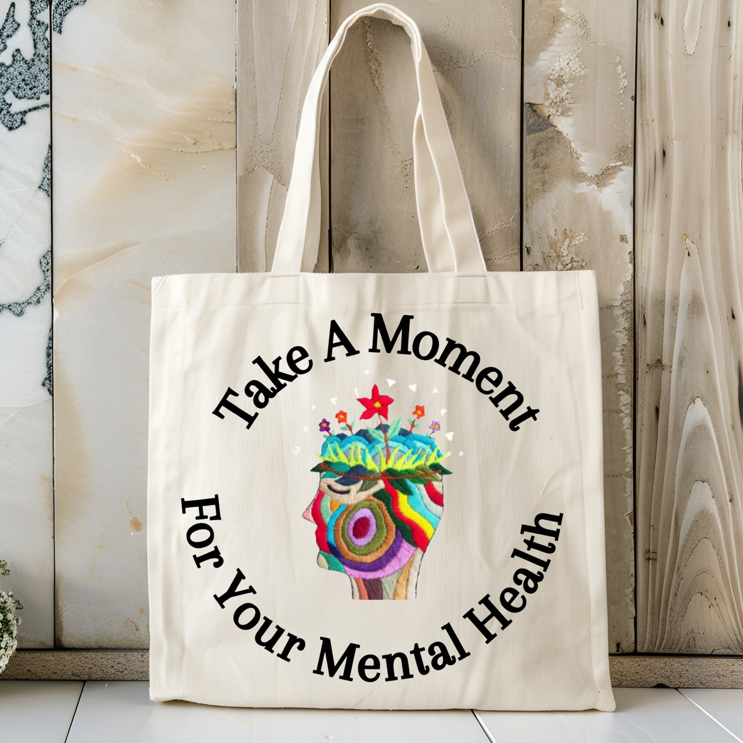 Canvas Tote Bag | Stylish & Durable with 5-Color Straps | Eco-Friendly Everyday Bag
