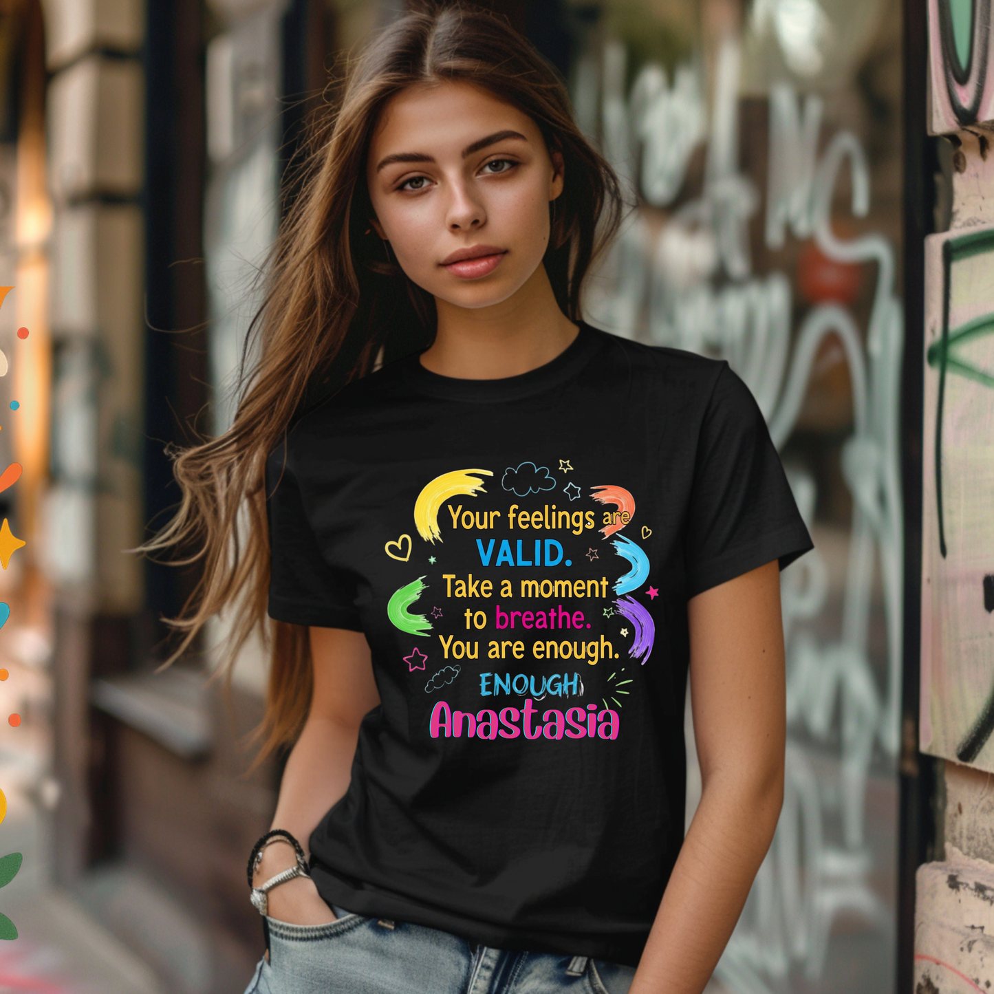 Inclusivity Affirmation T-Shirt - 'Your Feelings Are Valid'