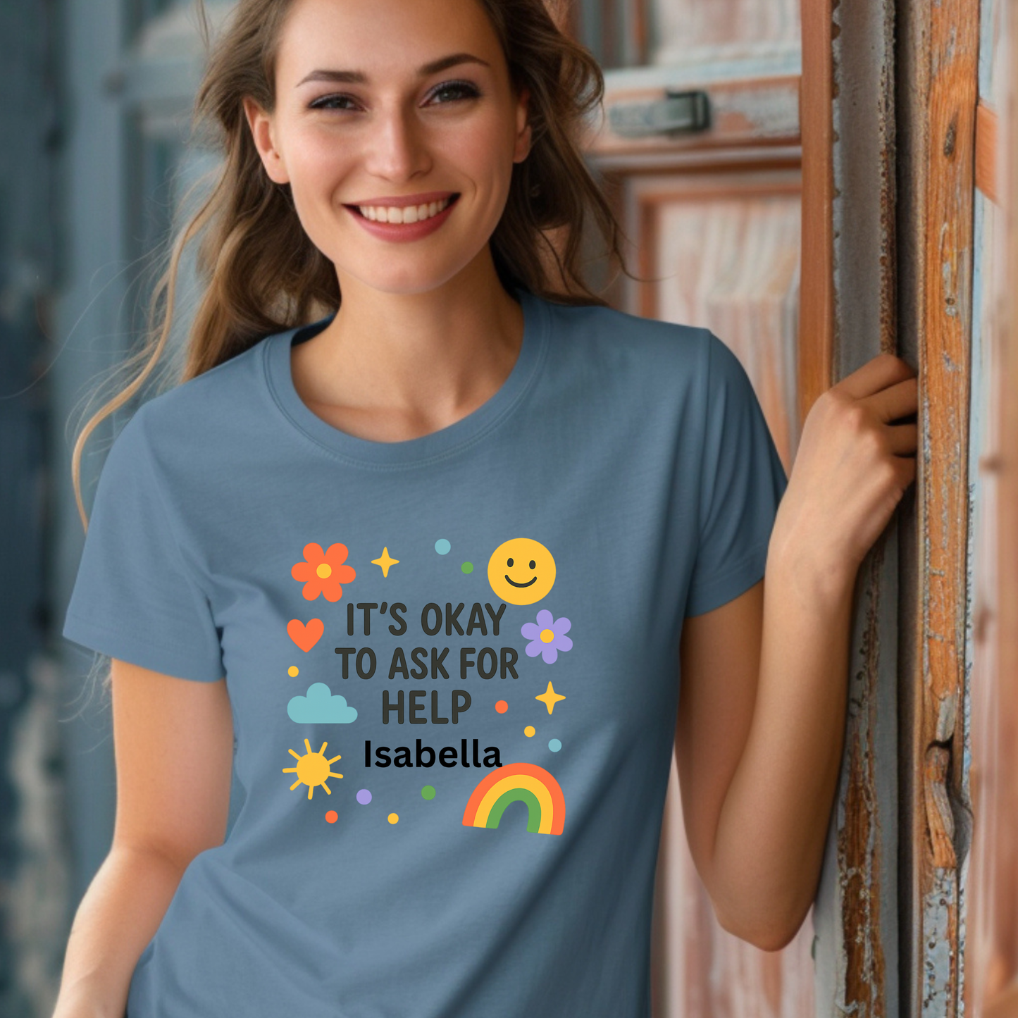 Positive Vibes Unisex Softstyle T-Shirt - 'It's Okay to Ask for Help'