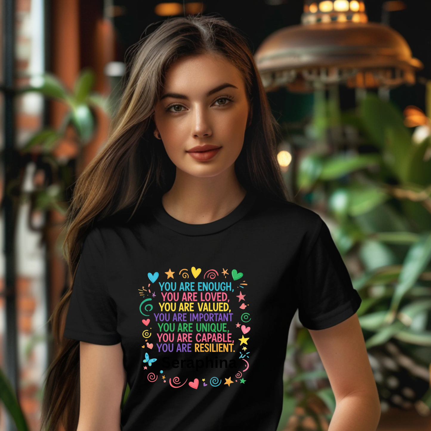 Inspirational Floral Unisex T-Shirt: "You Are Capable of Amazing Things"