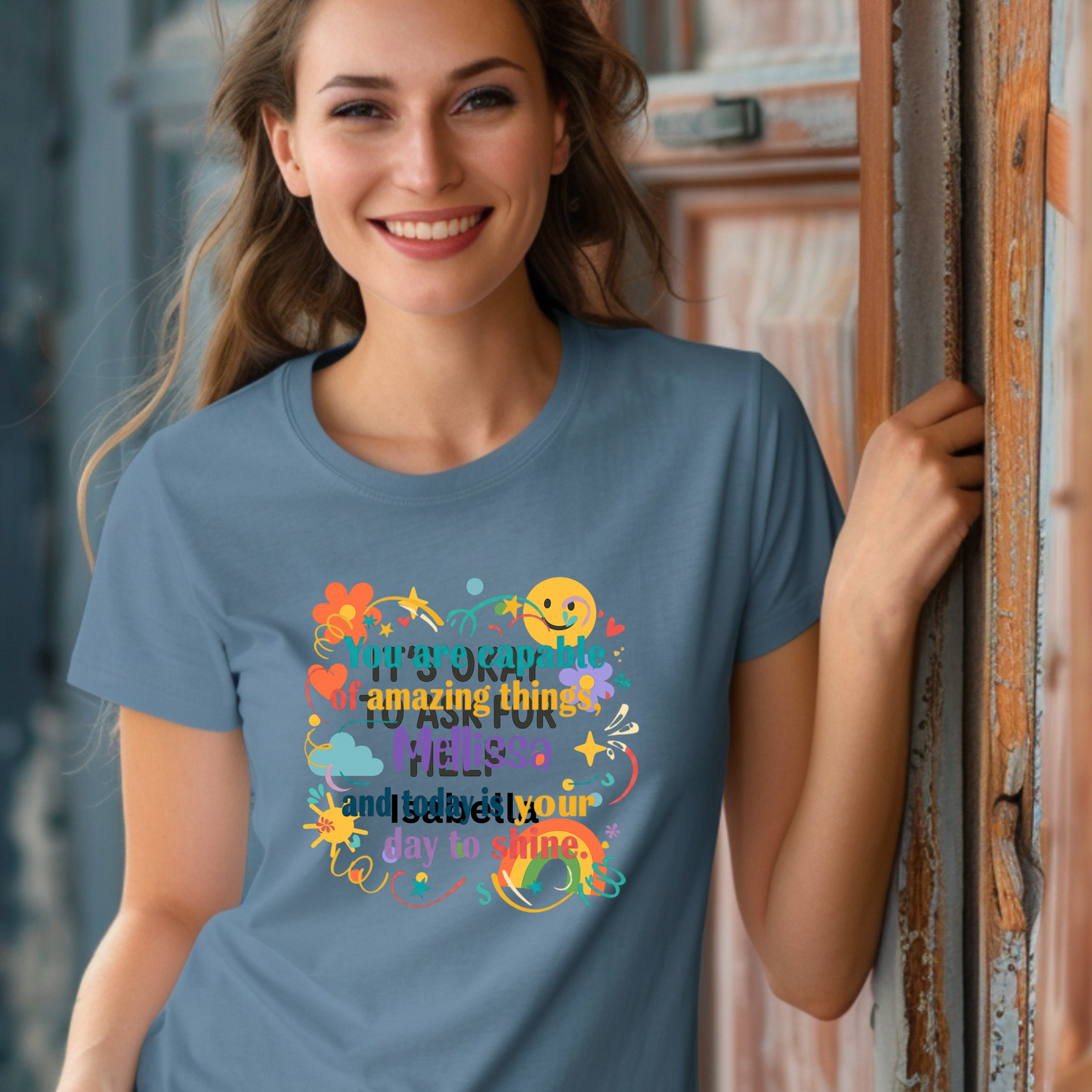 Inspirational Unisex T-Shirt - "You Are Capable of Amazing Things, Melissa"
