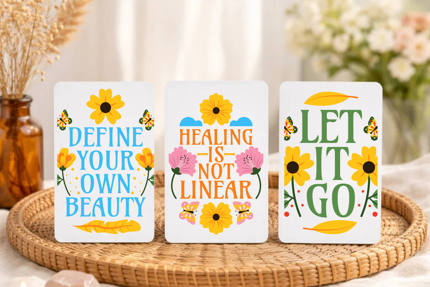 Affirmation Cards Printable, Self Love & Positive Affirmation Cards for Mental Health