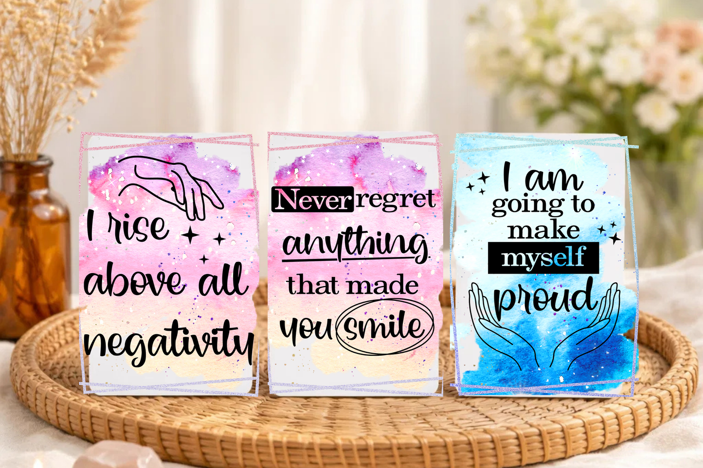 Affirmation Cards Printable, Self Love & Positive Affirmation Cards for Mental Health