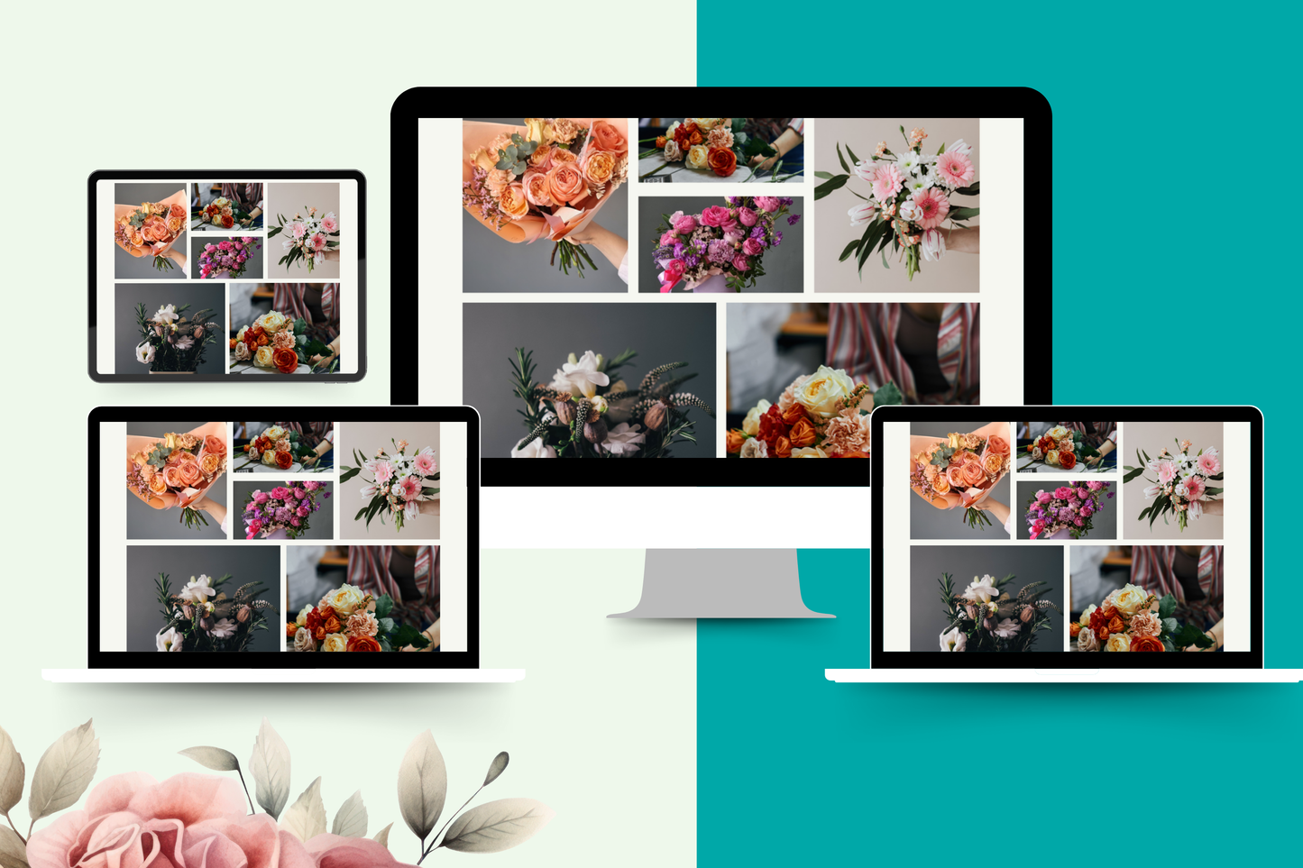 Florist website Template Digital Product