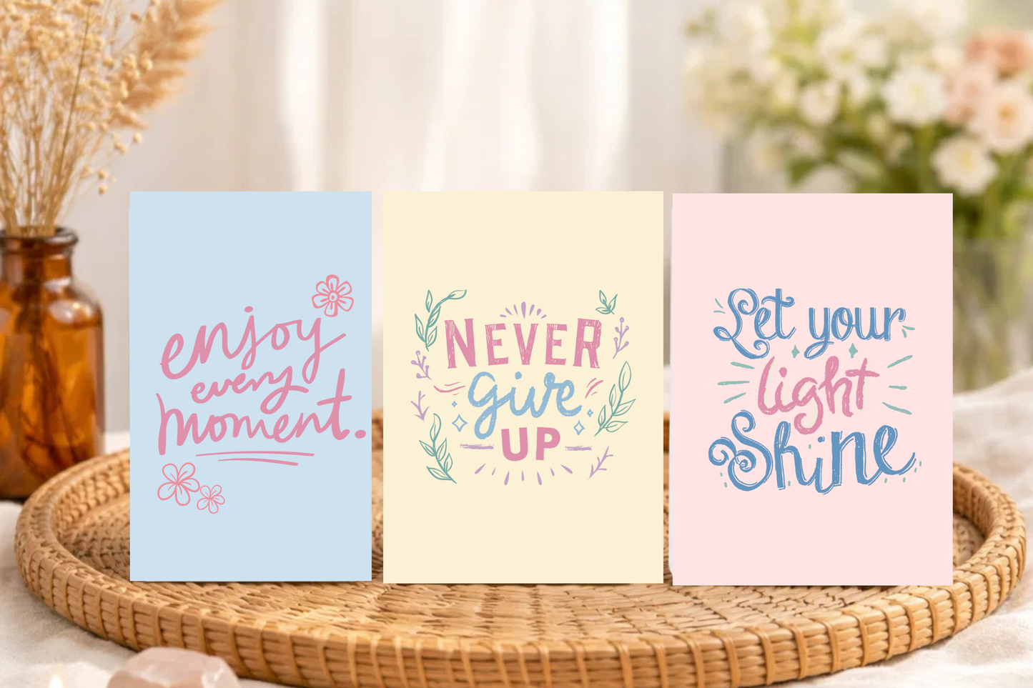 Affirmation Cards Printable, Soft Love & Positive Affirmation Cards for Mental Health
