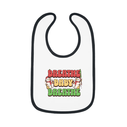 Baby Contrast Trim Jersey Bib