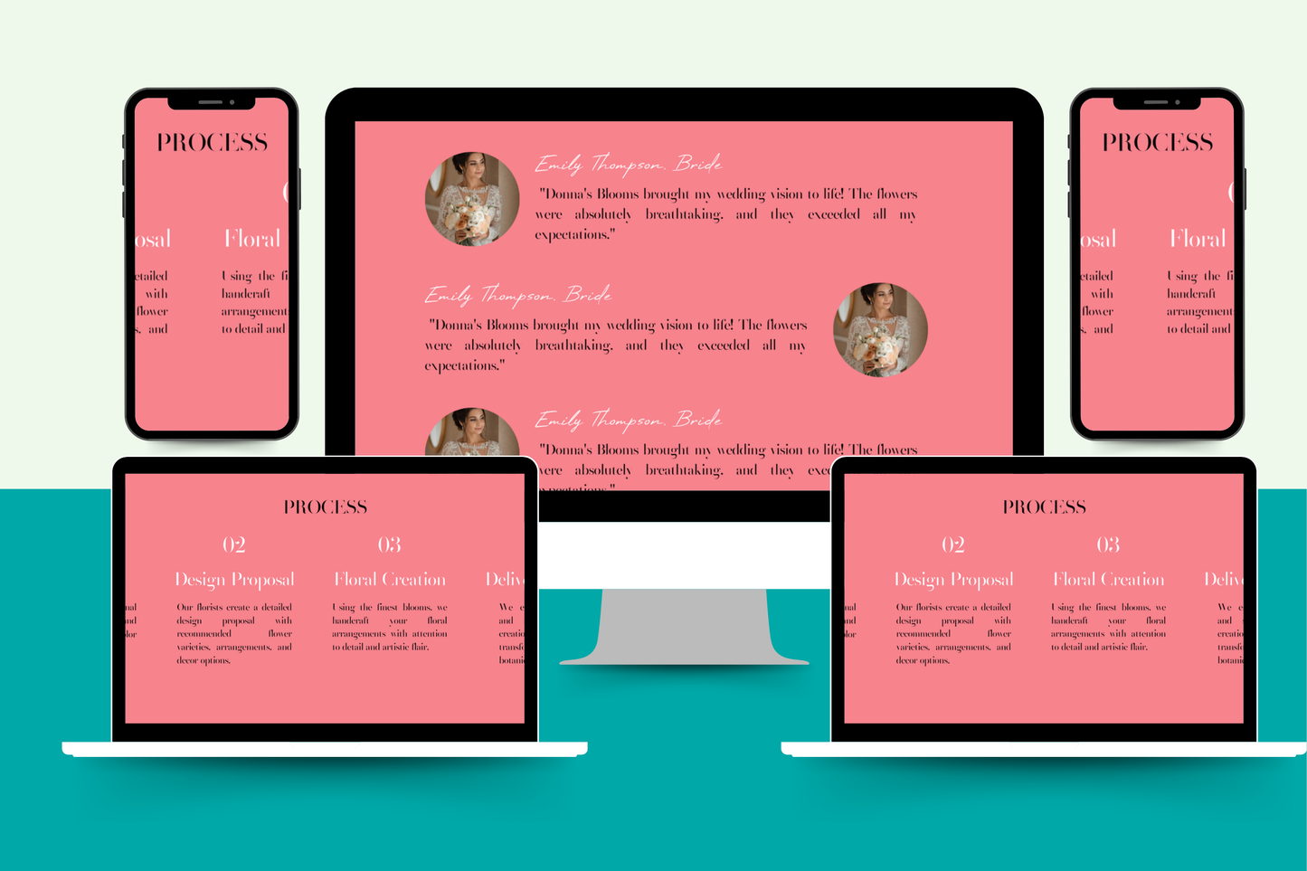 Florist website Template Digital Product