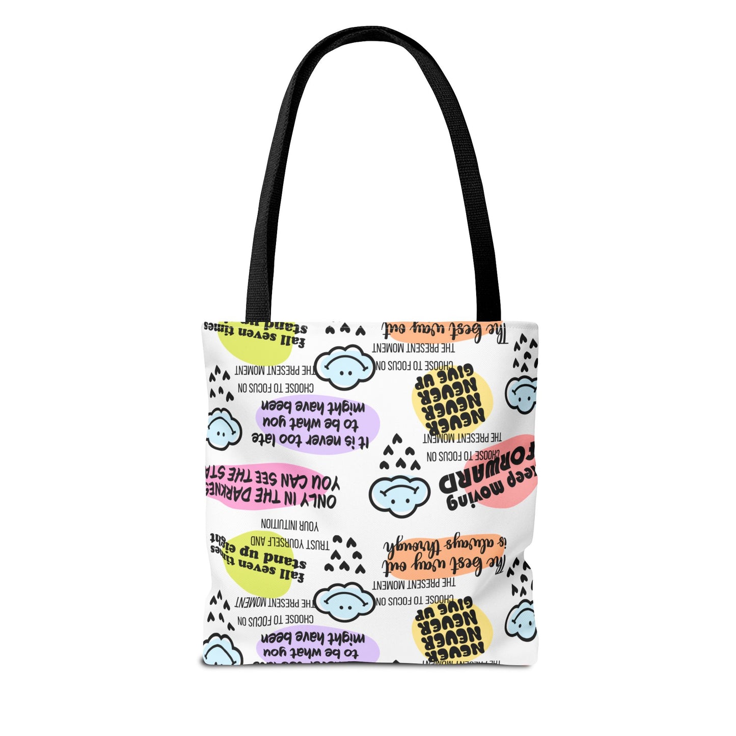 Inspirational Quote Tote Bag, Motivational Bag, Gift for Her, Self-Care Tote, Positive Vibes Bag, Everyday Tote with Uplifting Messages