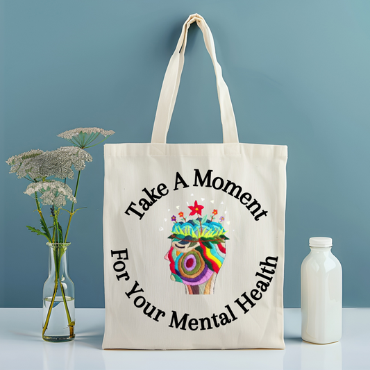 Canvas Tote Bag | Stylish & Durable with 5-Color Straps | Eco-Friendly Everyday Bag