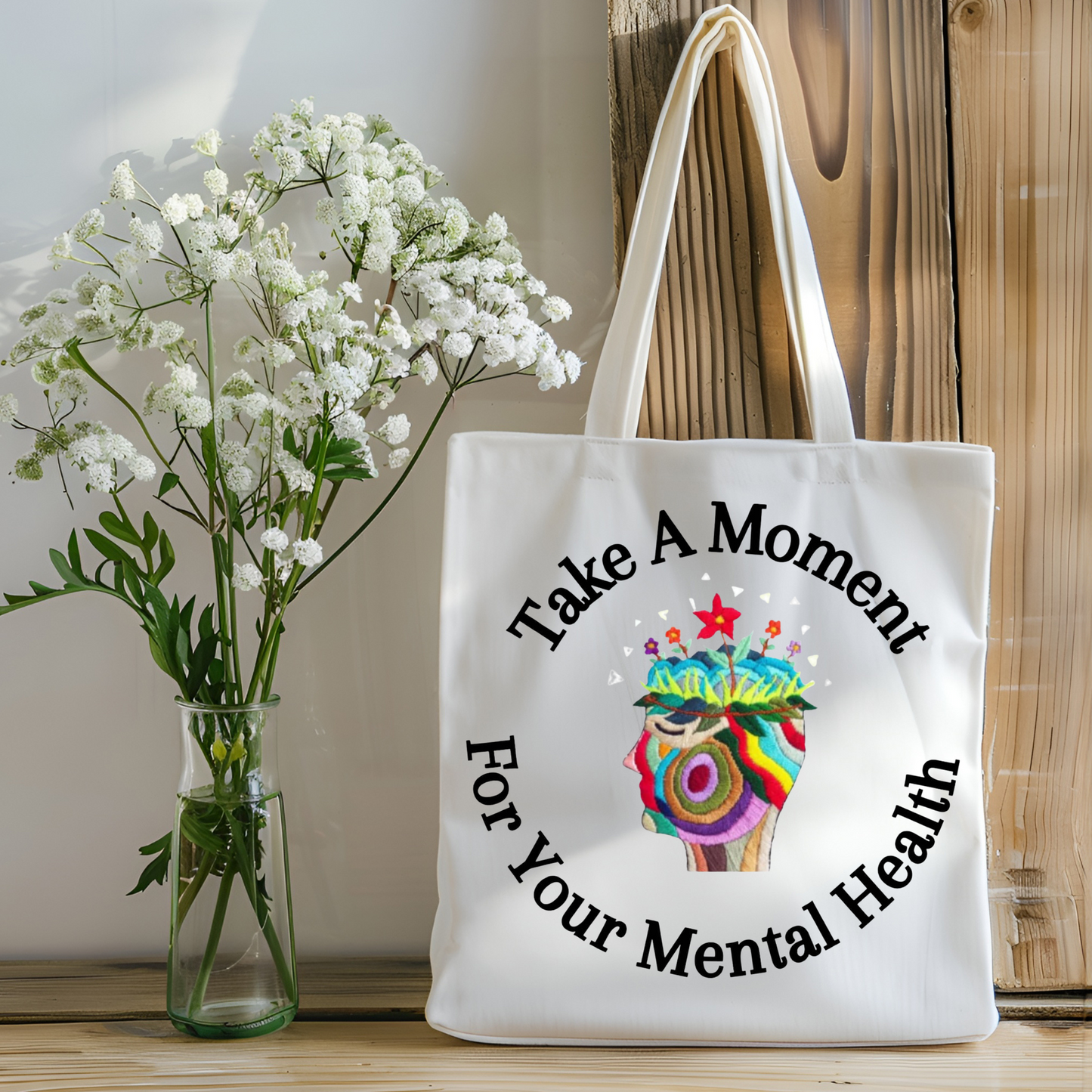 Canvas Tote Bag | Stylish & Durable with 5-Color Straps | Eco-Friendly Everyday Bag