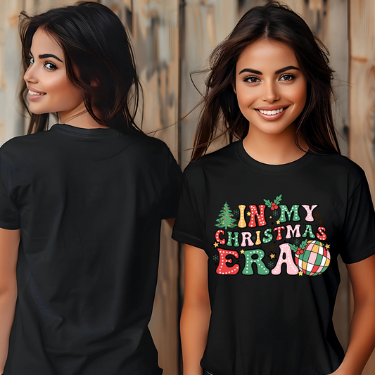 In My Christmas Era Shirt – Trendy Holiday Graphic Tee | Retro Christmas T-Shirt for Women & Men